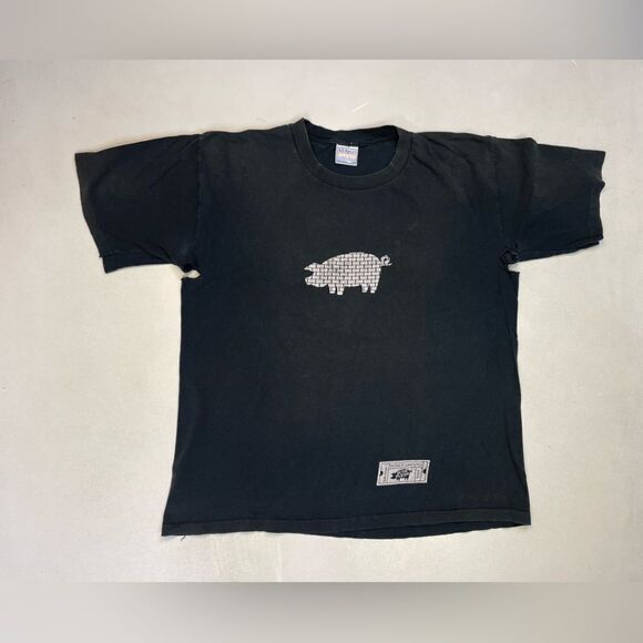 VINTAGE Roger Waters 2000 N The Flesh Thrashed T-shirt Women Large Single Stitch - Picture 1 of 10